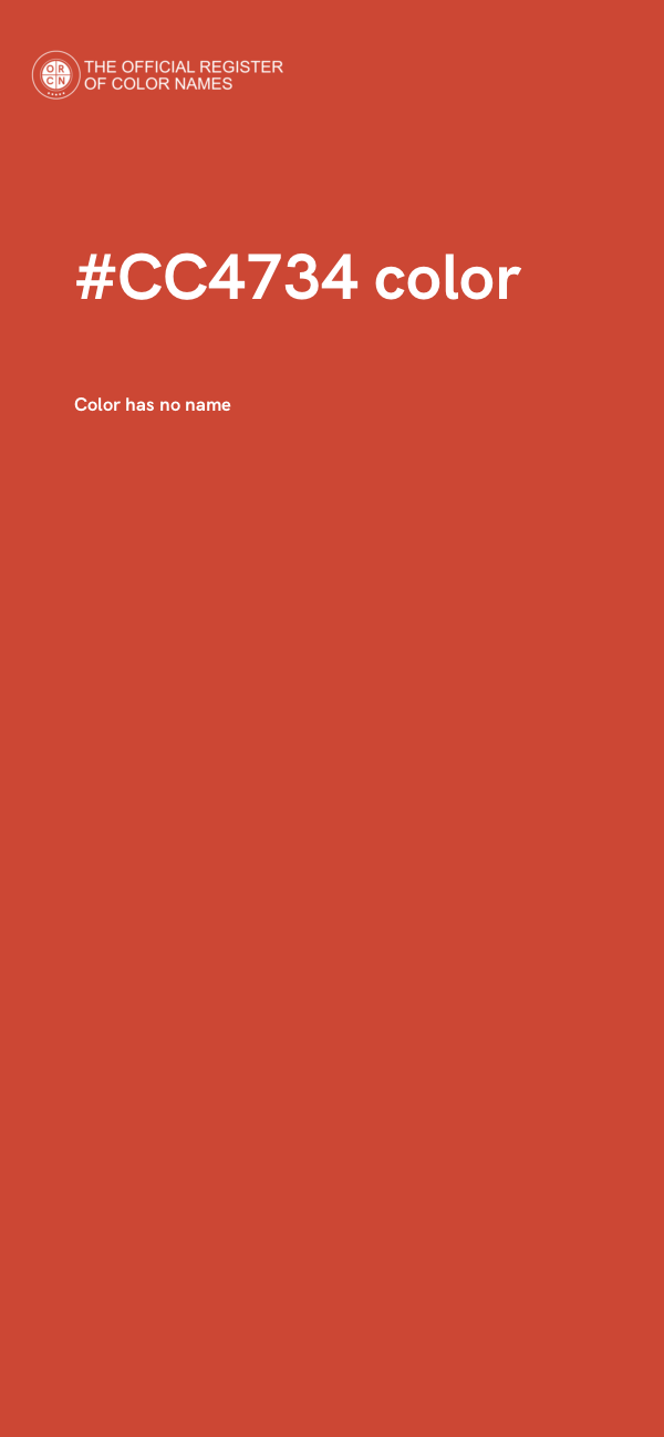 #CC4734 color image