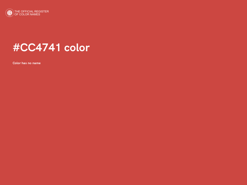 #CC4741 color image
