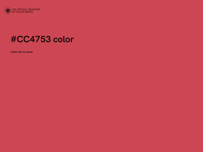 #CC4753 color image