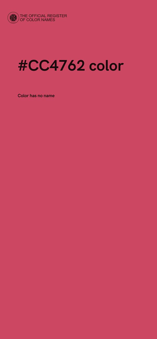 #CC4762 color image