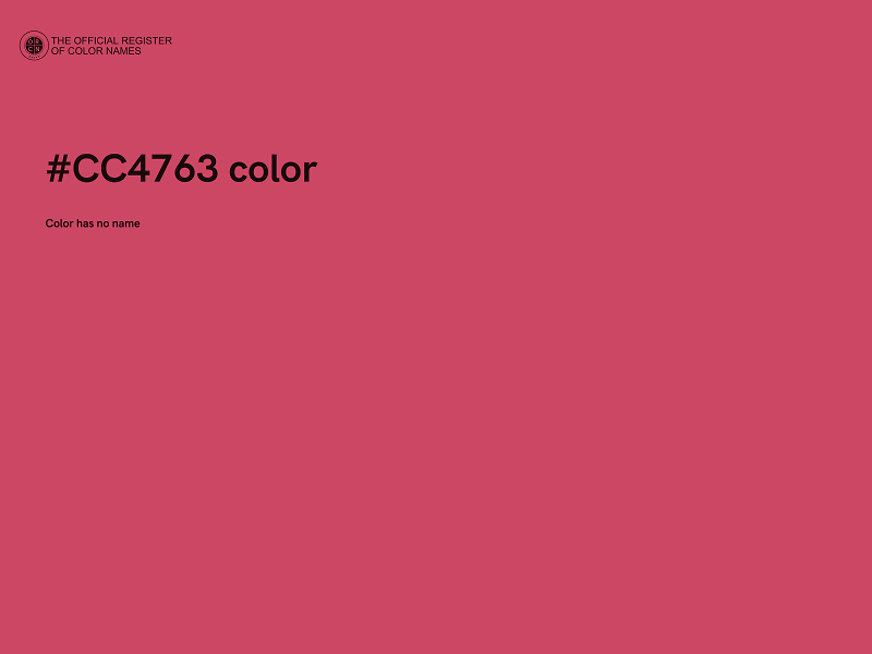 #CC4763 color image