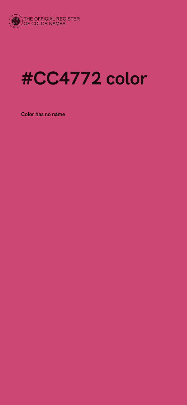 #CC4772 color image