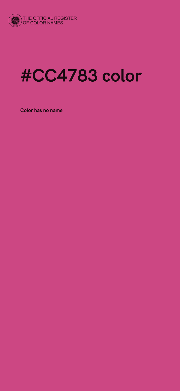 #CC4783 color image