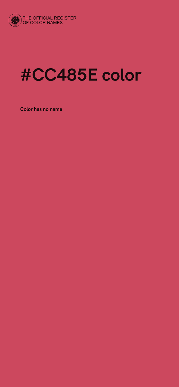 #CC485E color image