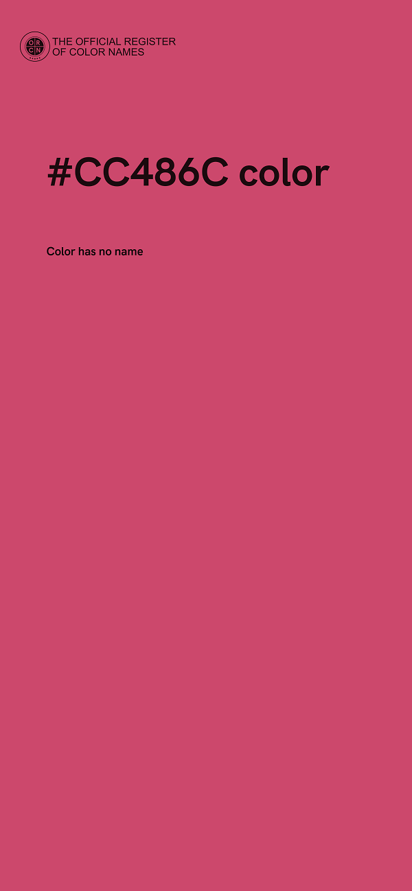 #CC486C color image