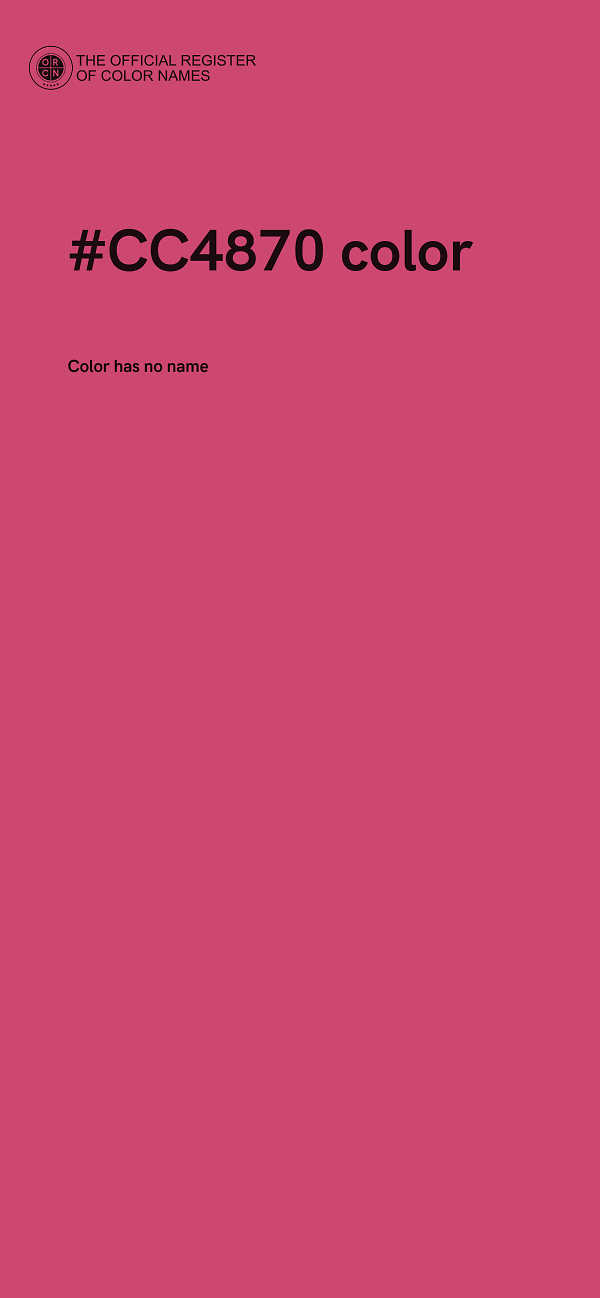 #CC4870 color image