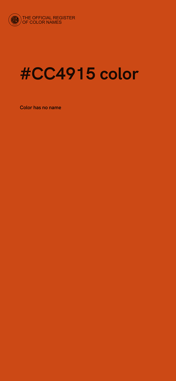 #CC4915 color image