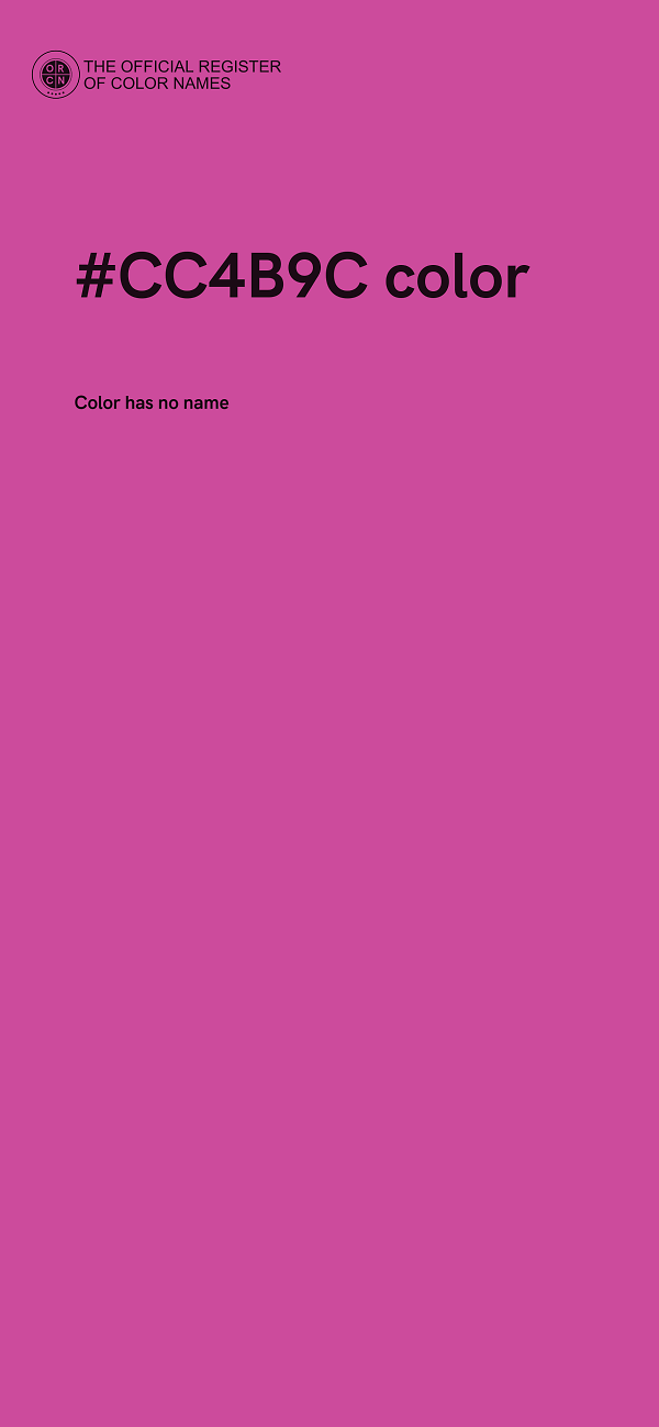 #CC4B9C color image