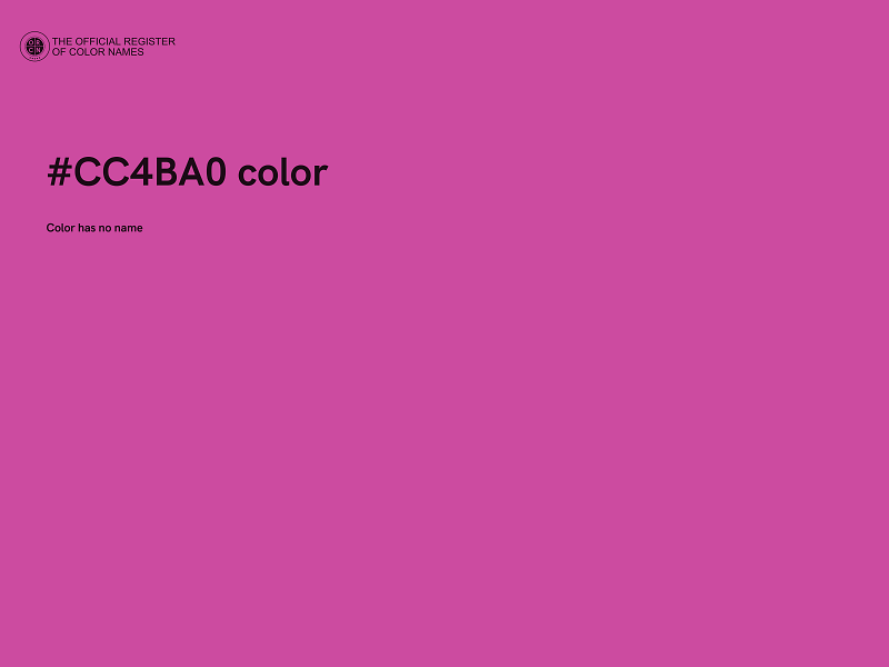#CC4BA0 color image