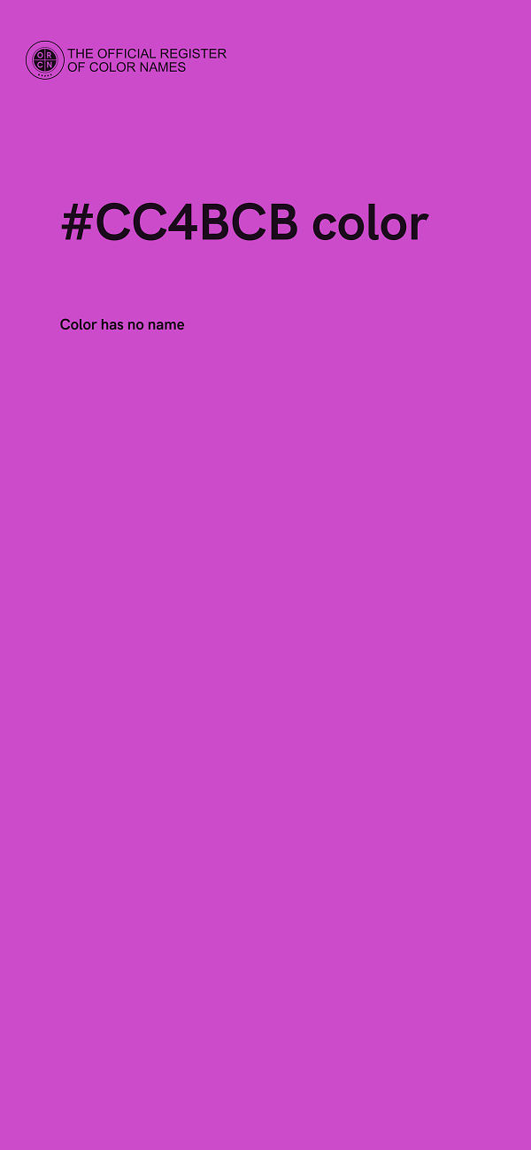 #CC4BCB color image