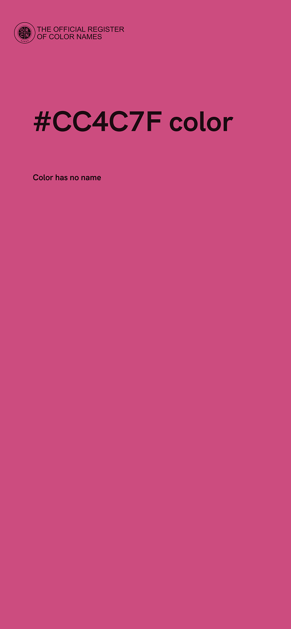 #CC4C7F color image