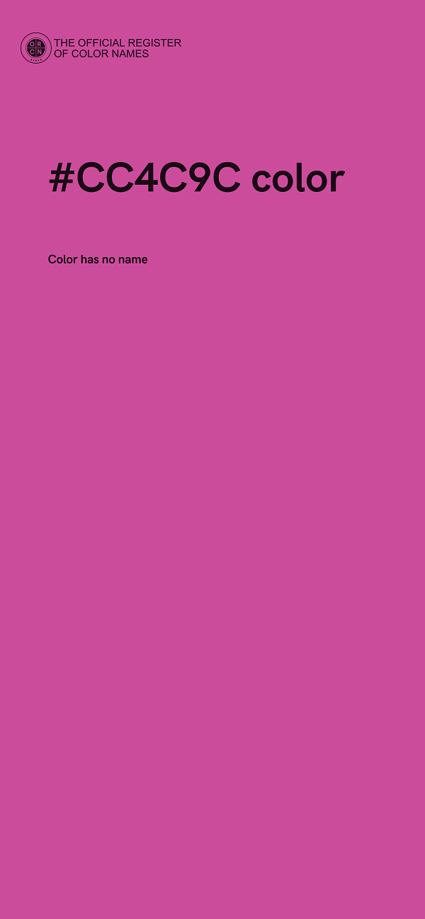 #CC4C9C color image