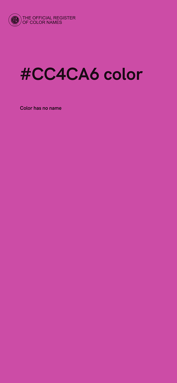#CC4CA6 color image