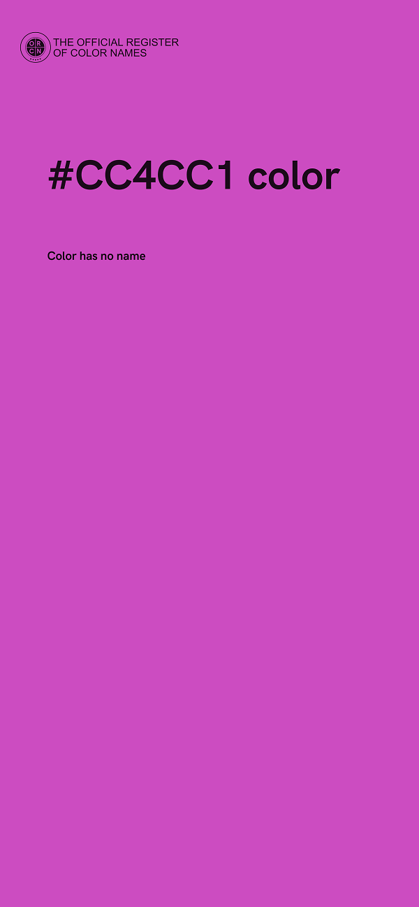 #CC4CC1 color image