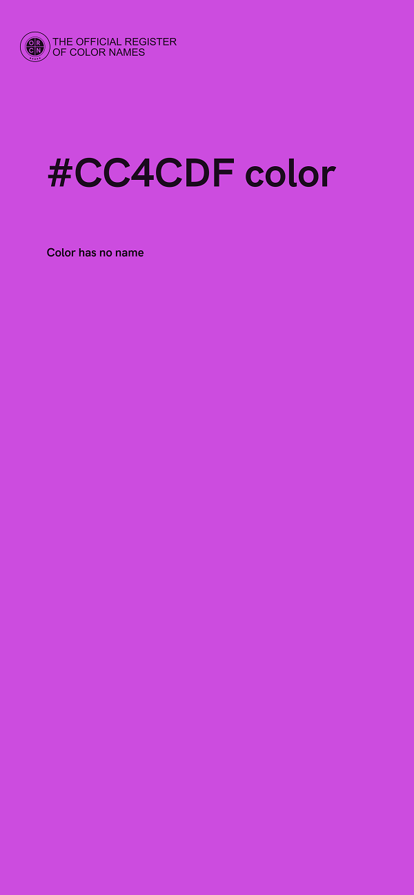 #CC4CDF color image