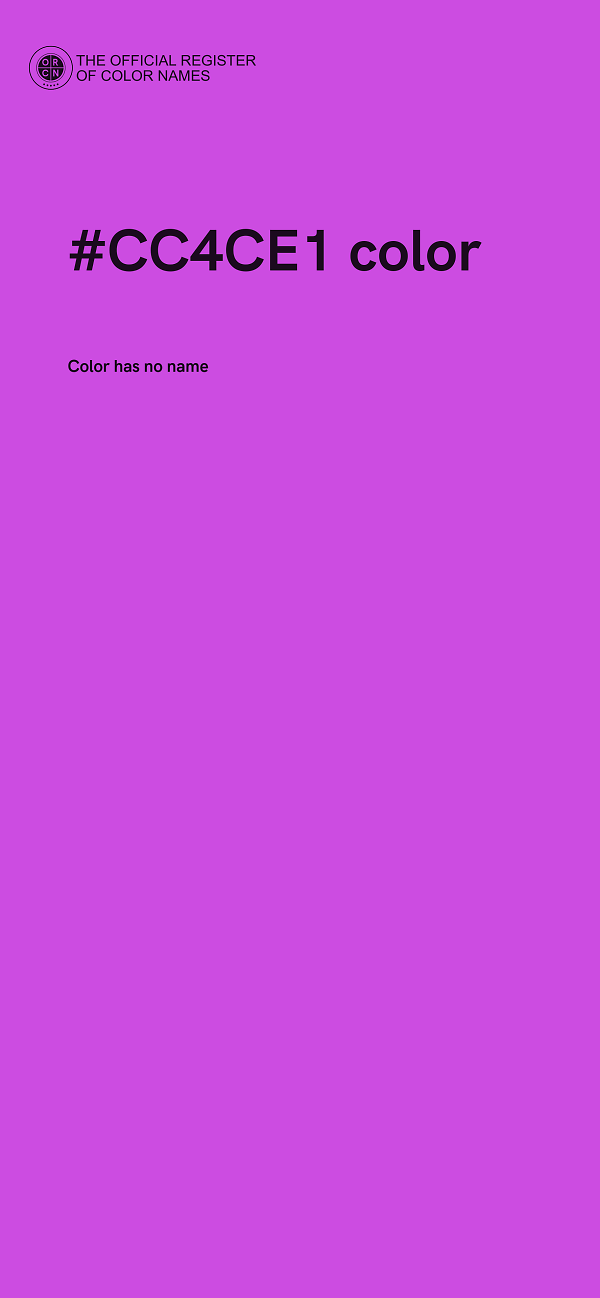 #CC4CE1 color image