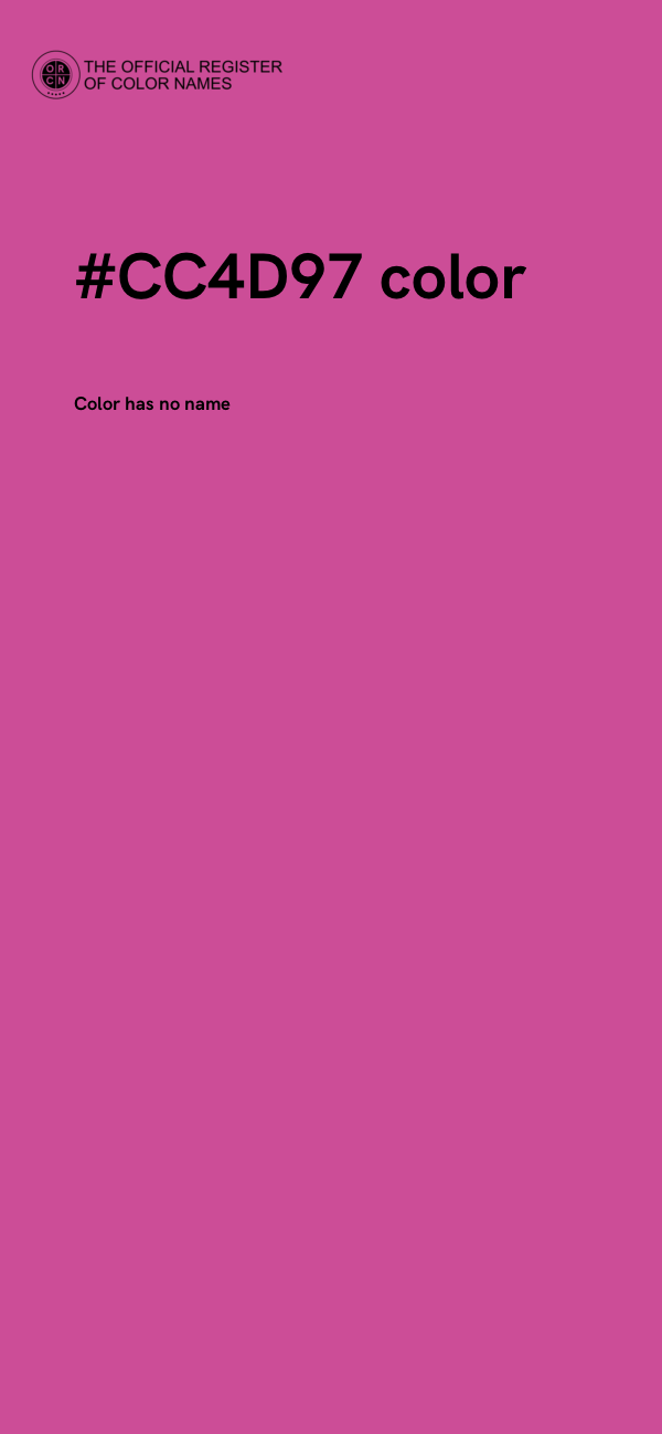 #CC4D97 color image