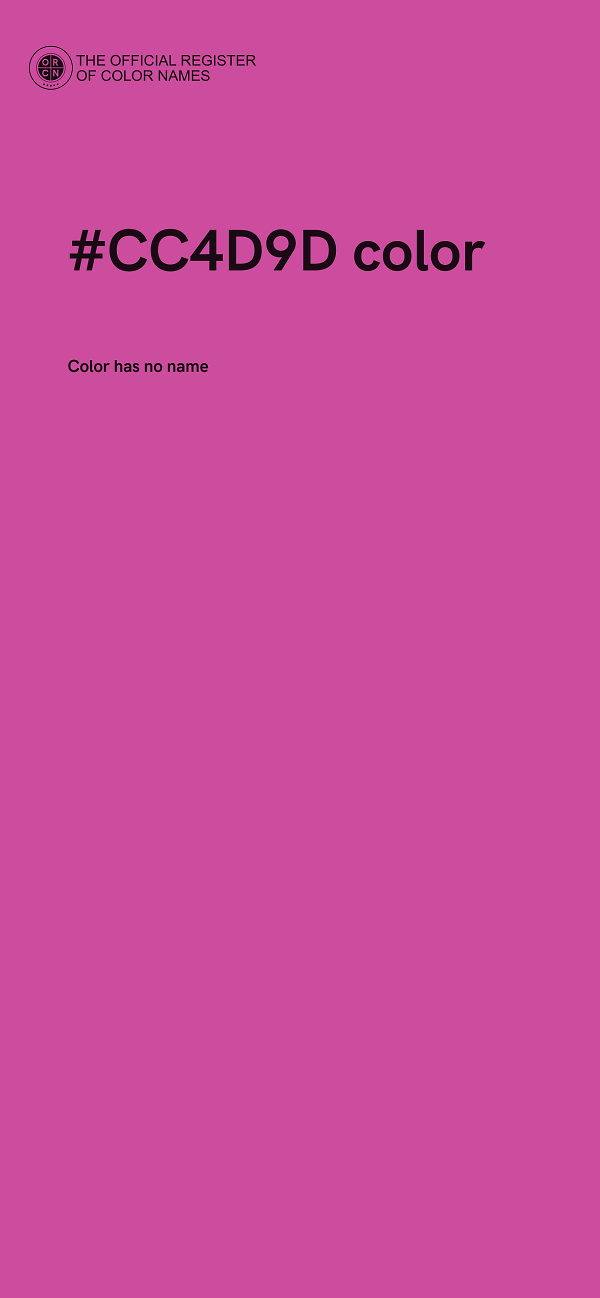 #CC4D9D color image