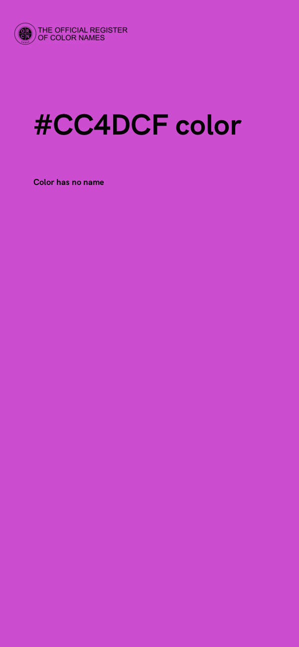 #CC4DCF color image