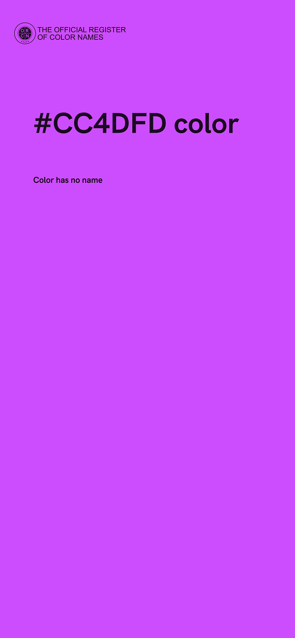 #CC4DFD color image