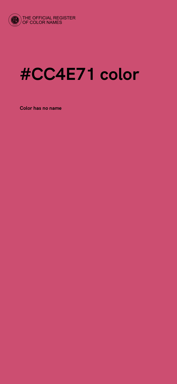 #CC4E71 color image