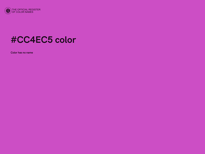 #CC4EC5 color image