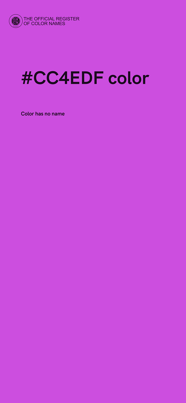#CC4EDF color image