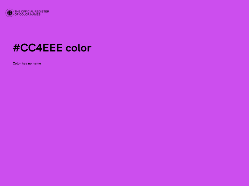 #CC4EEE color image