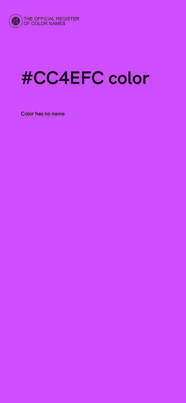#CC4EFC color image