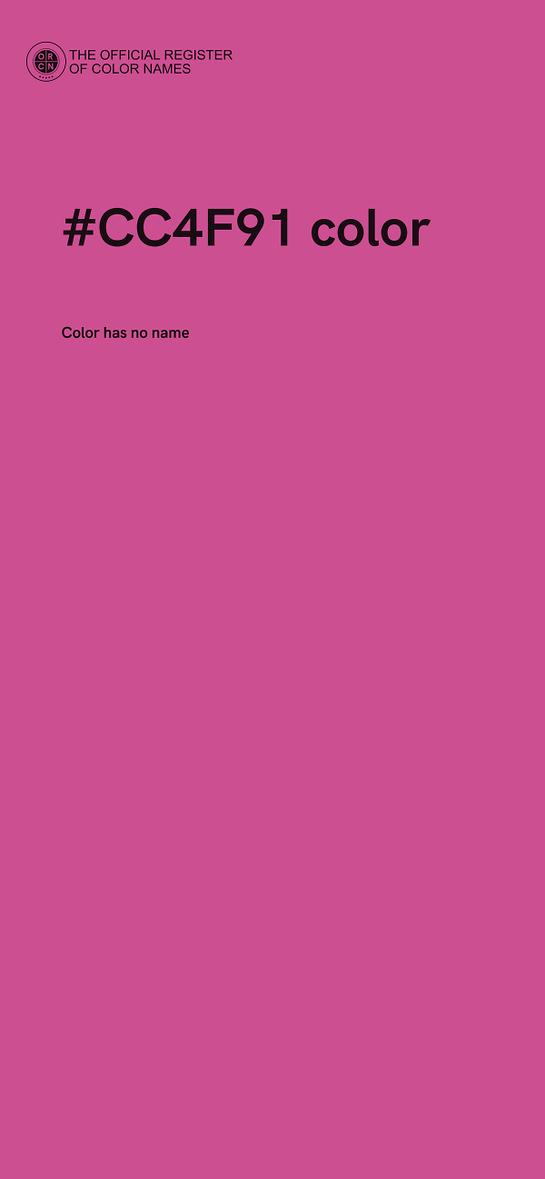 #CC4F91 color image