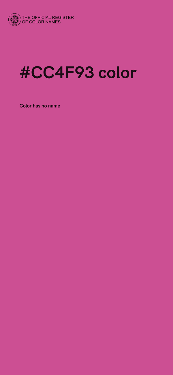 #CC4F93 color image