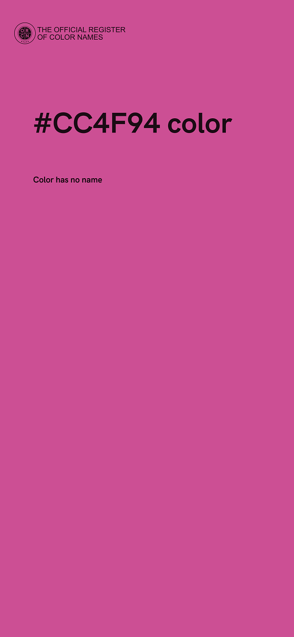 #CC4F94 color image