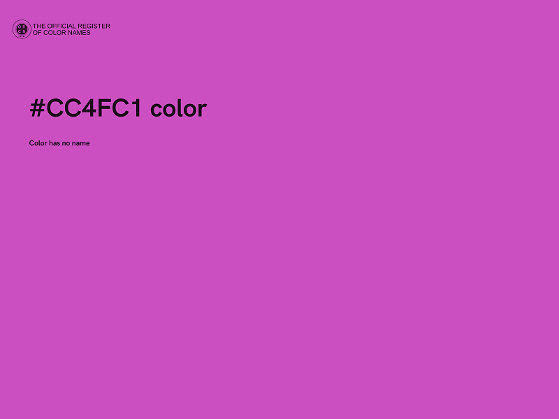 #CC4FC1 color image