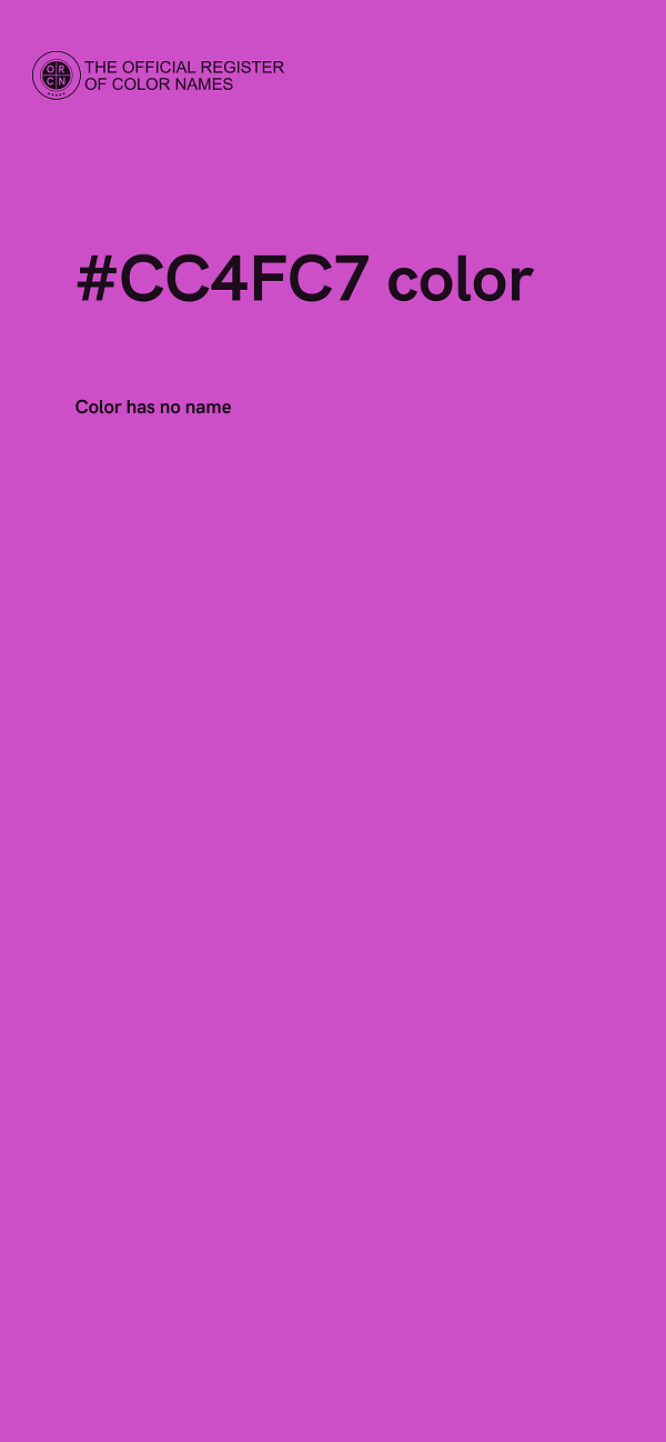 #CC4FC7 color image