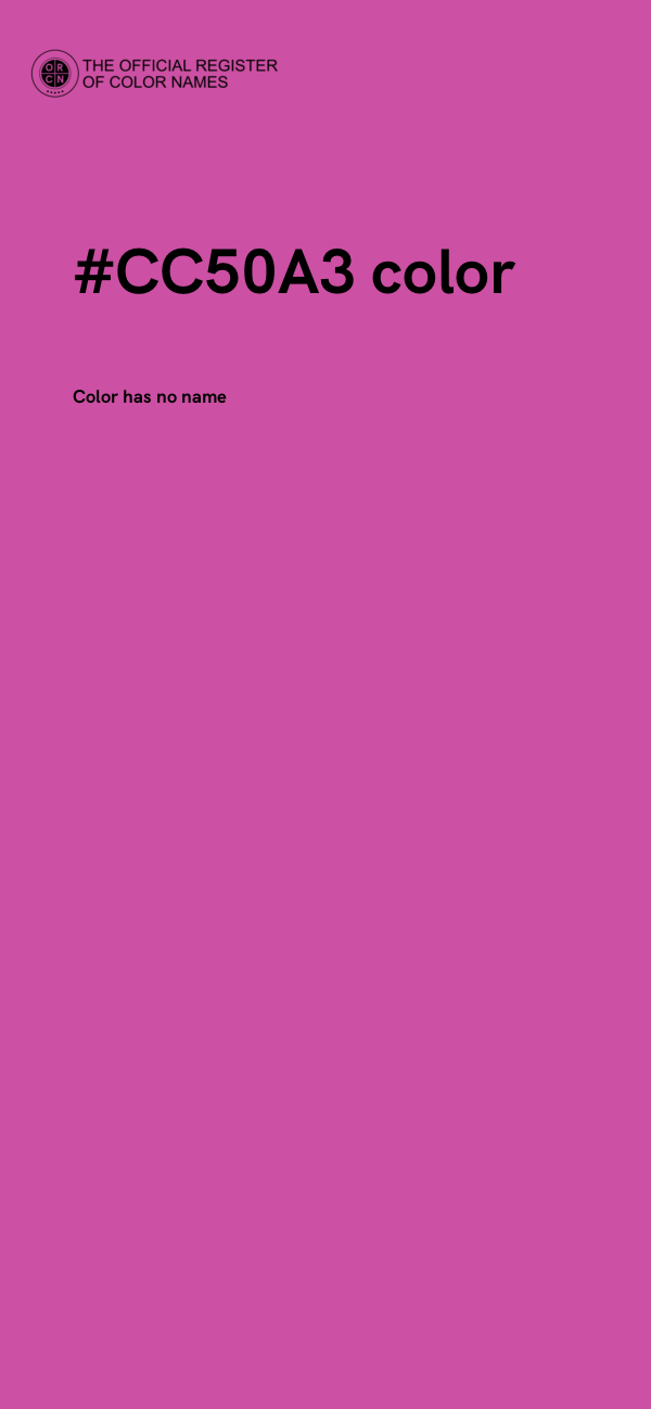 #CC50A3 color image