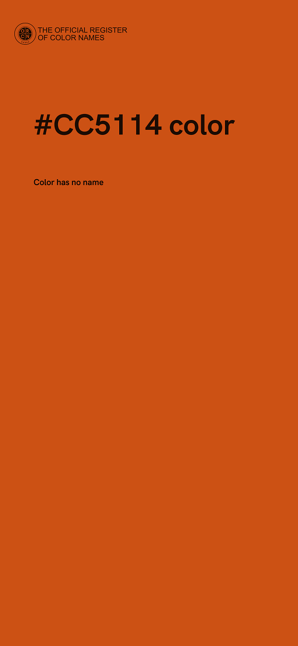 #CC5114 color image