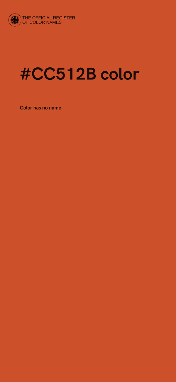 #CC512B color image