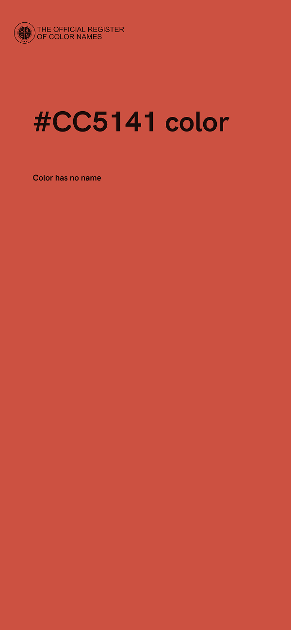 #CC5141 color image