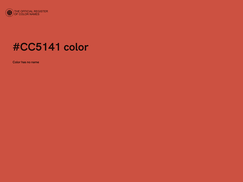 #CC5141 color image