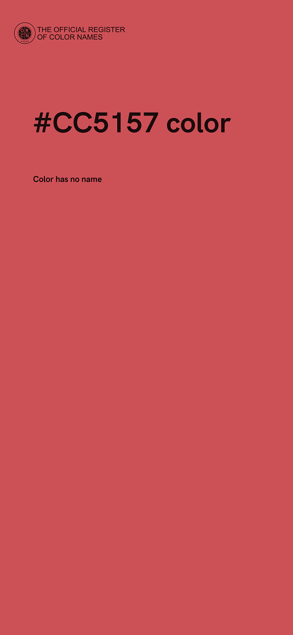 #CC5157 color image