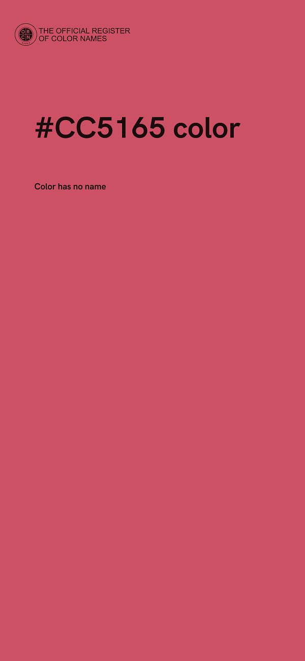 #CC5165 color image