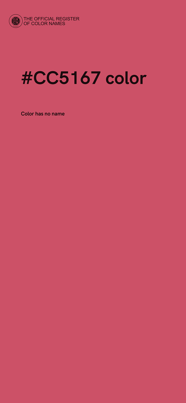 #CC5167 color image