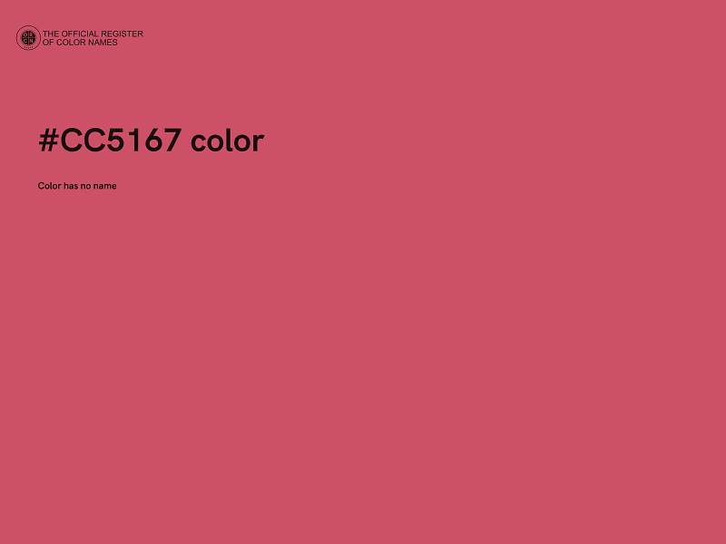 #CC5167 color image