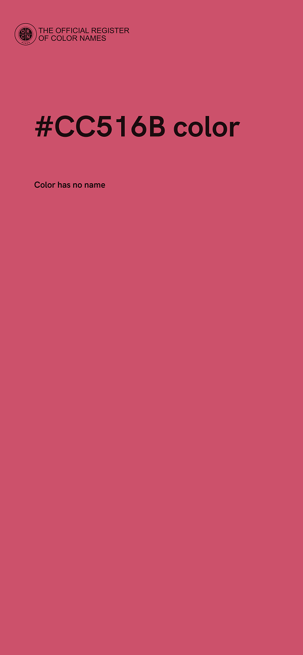 #CC516B color image