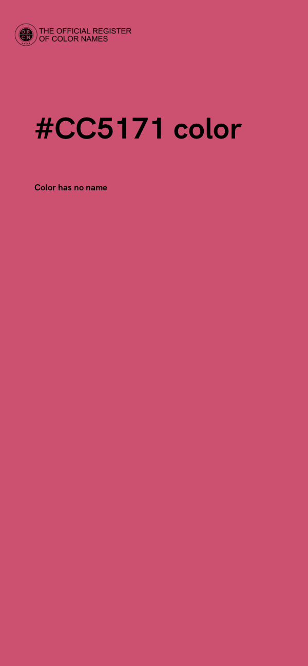 #CC5171 color image