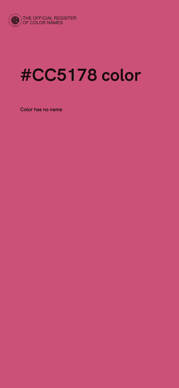 #CC5178 color image