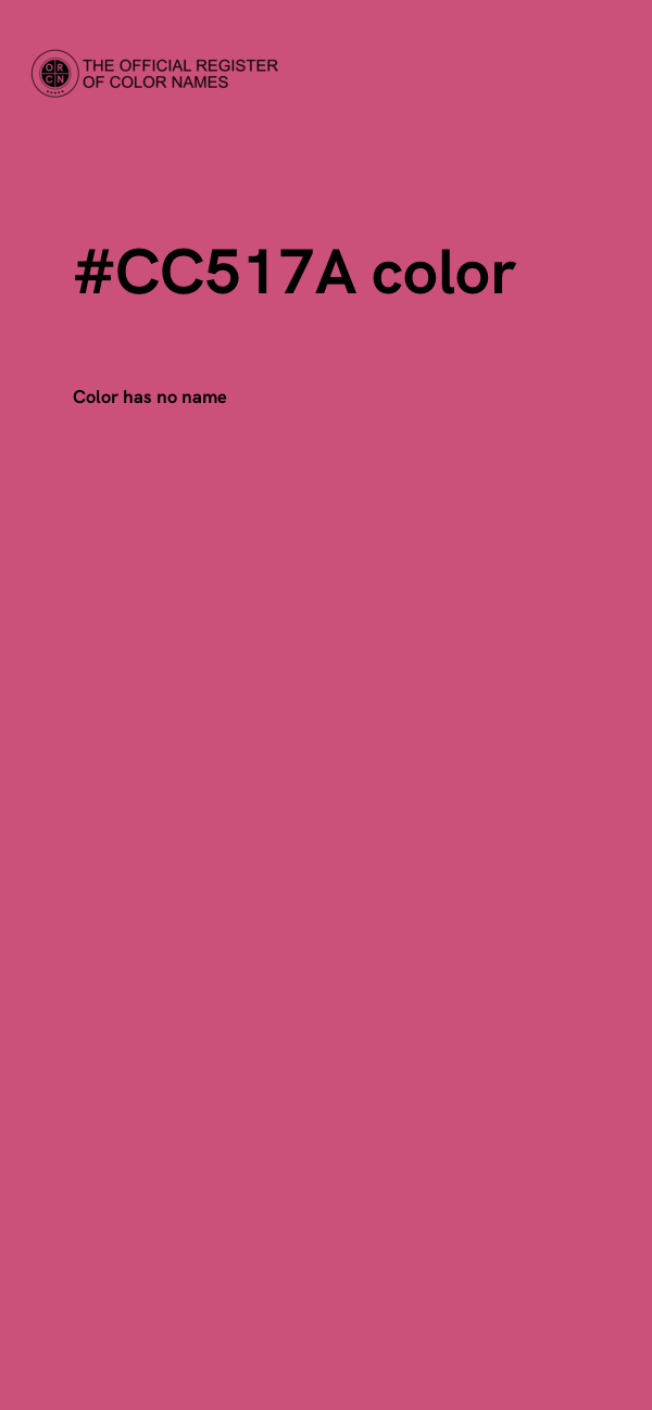 #CC517A color image