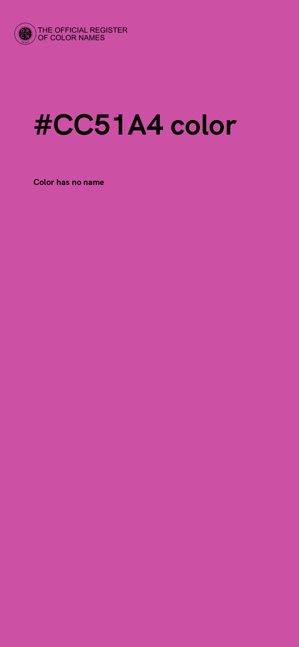 #CC51A4 color image