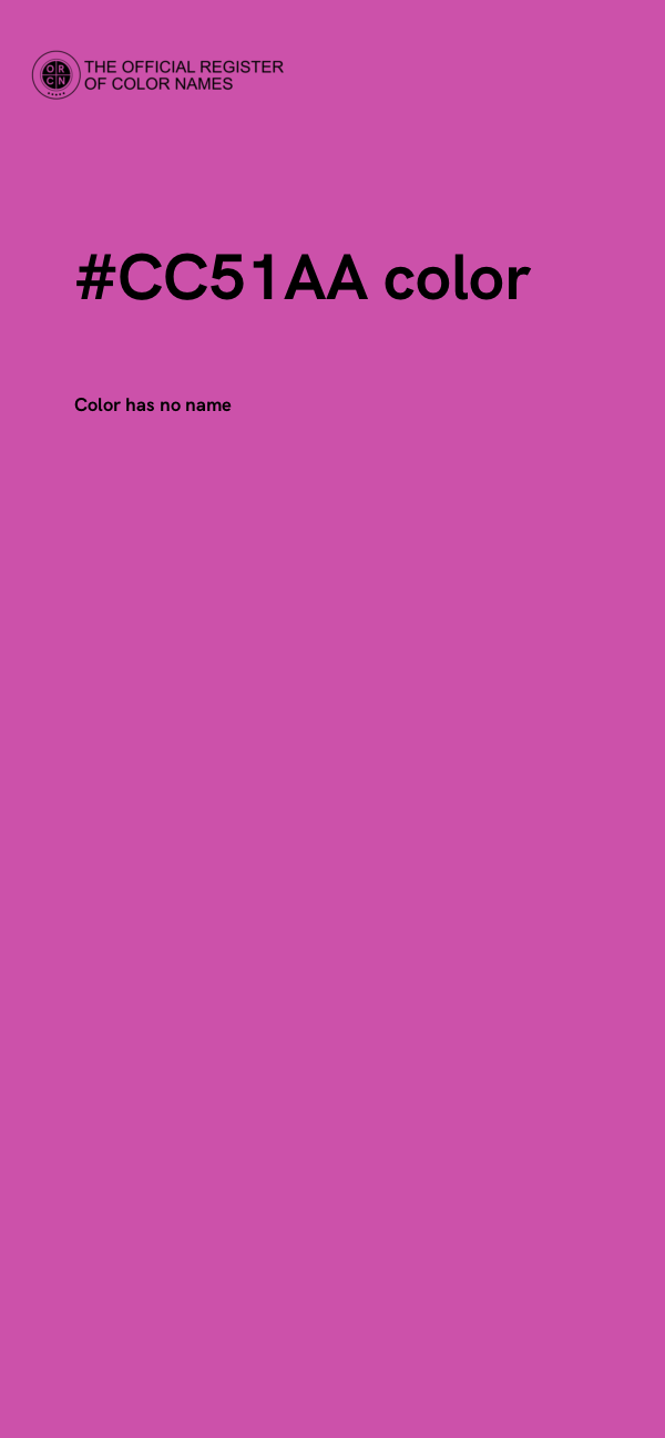#CC51AA color image