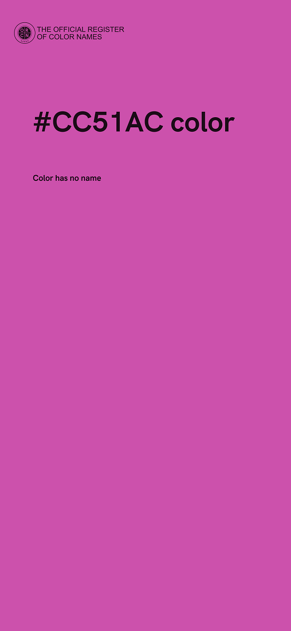 #CC51AC color image